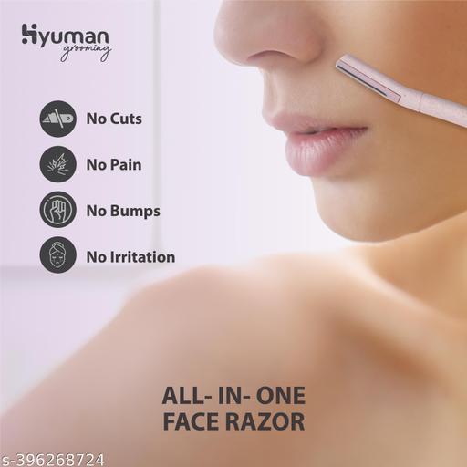 Hyuman® Eyebrow & Face Razor for Women 10 Units | German Stainless Steel Blade | Reusable Painless Hair Removal | Eyebrow Shaper | Shaver for Chin, Upper lip, Side Locks, Forehead - Abnlas Women’s Daily-Use Beauty & Self-Care