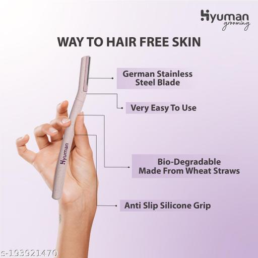Hyuman® Eyebrow & Face Razor for Women 4 Units | German Stainless Steel Blade | Reusable Painless  Hair Removal | Eyebrow Shaper | Shaver for Chin, Upper lip, Side Locks, Forehead - Abnlas Women’s Daily-Use Beauty & Self-Care
